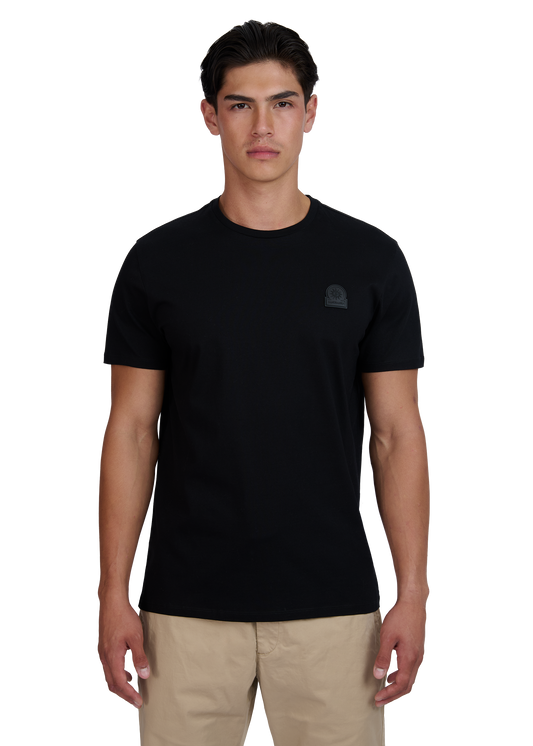 Sandbanks Rubberised Badge Logo T-Shirt - Black