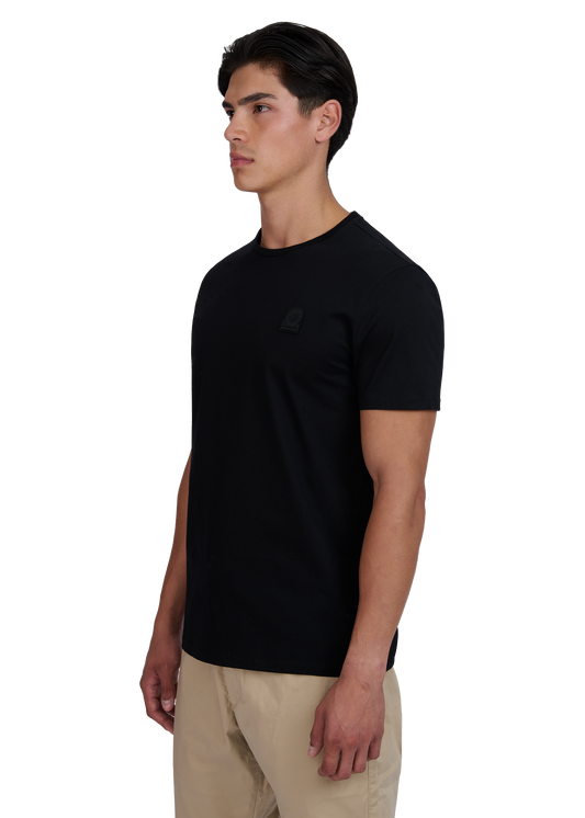 Sandbanks Rubberised Badge Logo T-Shirt - Black