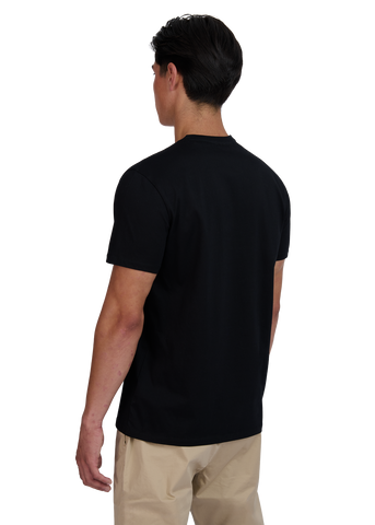 Sandbanks Rubberised Badge Logo T-Shirt - Black - Sandbanks