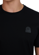 Sandbanks Rubberised Badge Logo T-Shirt - Black - Sandbanks