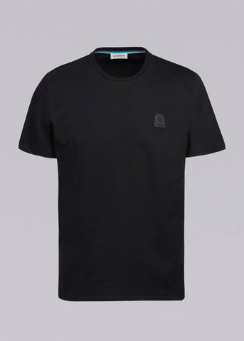 Sandbanks Rubberised Badge Logo T-Shirt - Black - Sandbanks