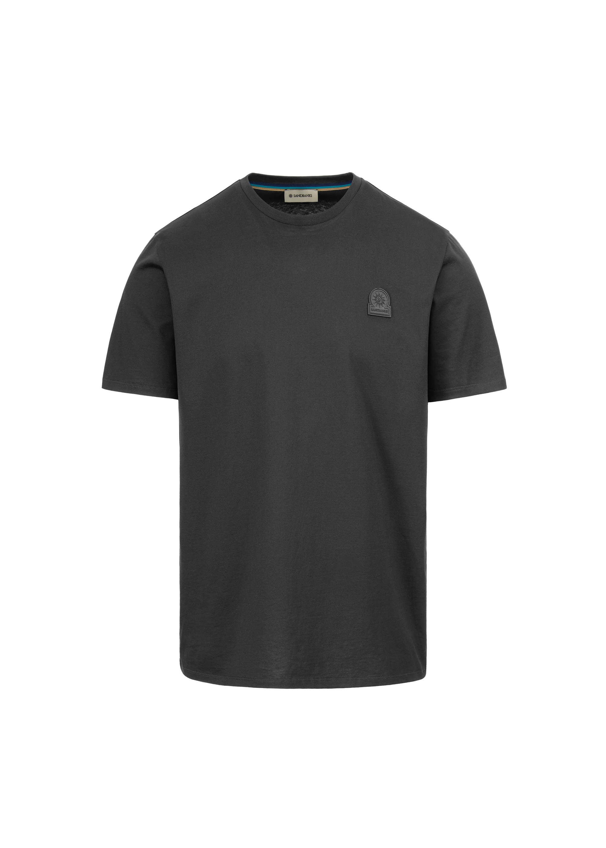 Sandbanks 3D Silicone Logo T-Shirt - Anthracite