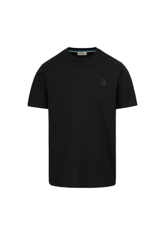 Sandbanks Rubberised Badge Logo T-Shirt - Black