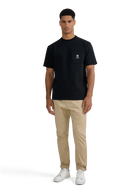 Zip Pocket Interlock T-Shirt - Black