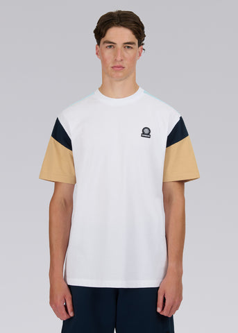 Sandbanks Relaxed Panel T-Shirt - White