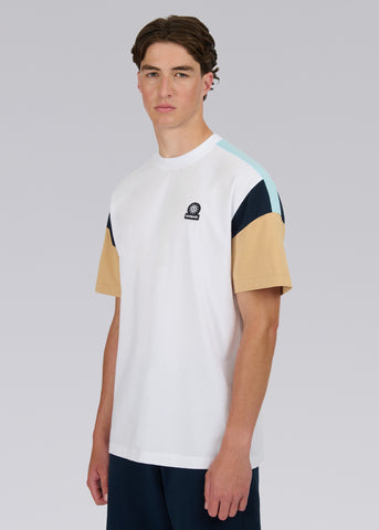Sandbanks Relaxed Panel T-Shirt - White
