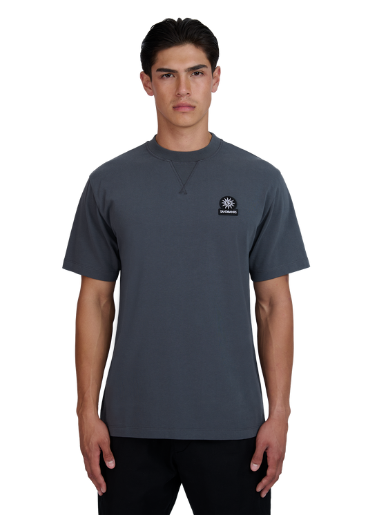Sandbanks Double Jersey Collegiate T-Shirt - Anthracite