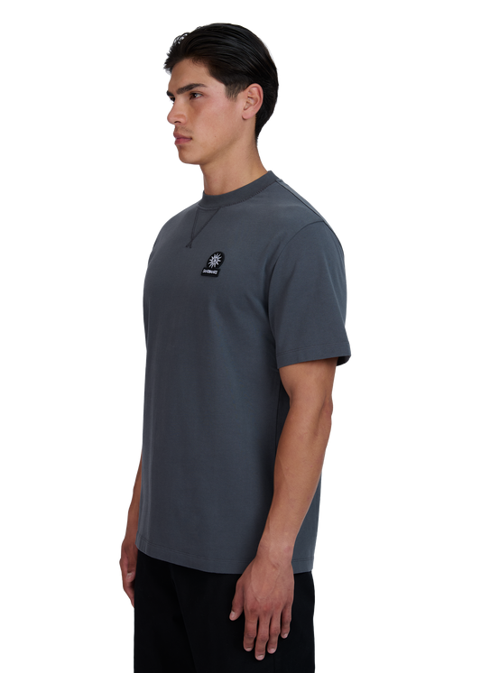 Sandbanks Double Jersey Collegiate T-Shirt - Anthracite
