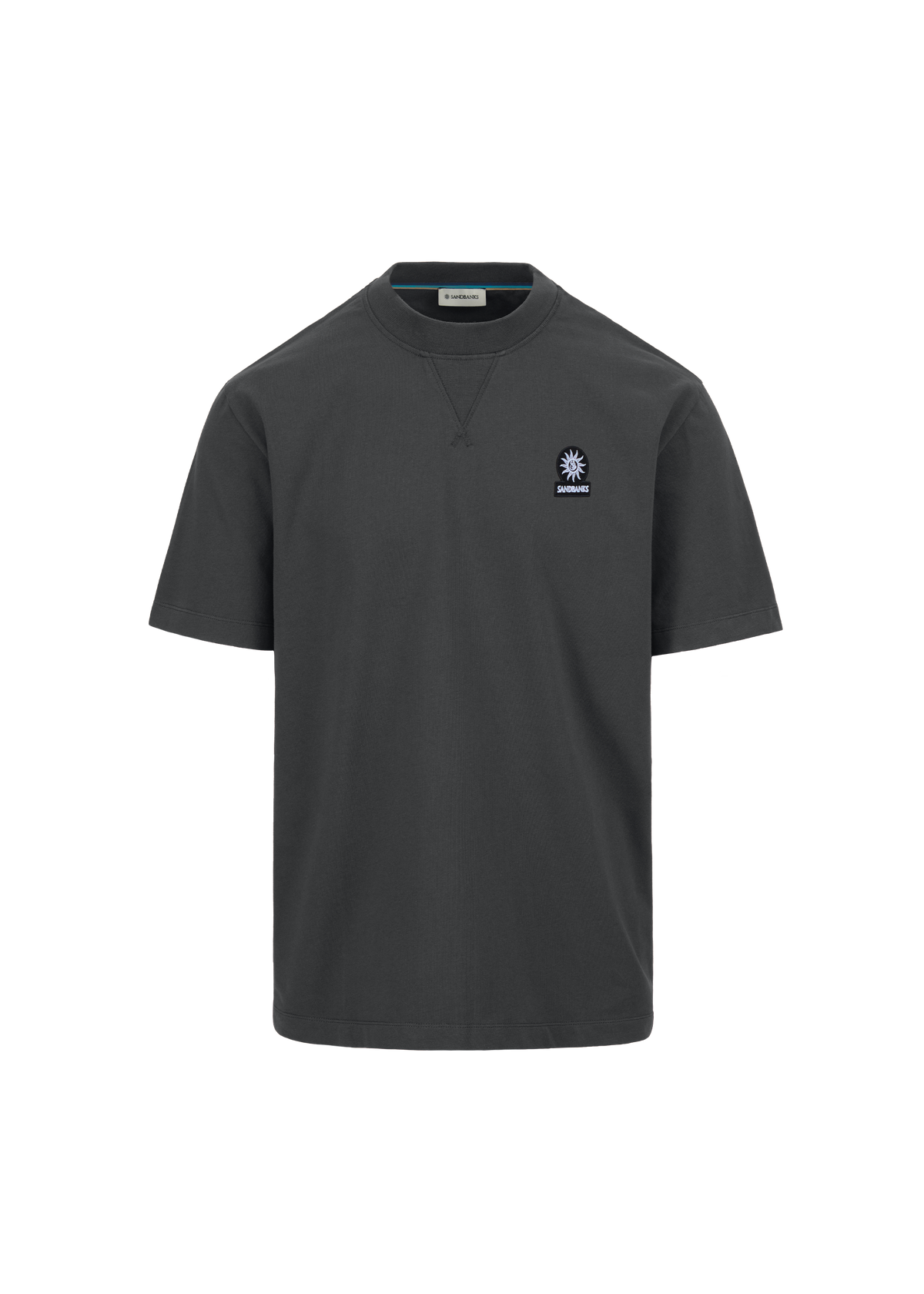 Sandbanks Double Jersey Collegiate T-Shirt - Anthracite