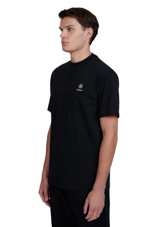 Sandbanks Double Jersey Collegiate T-Shirt - Black