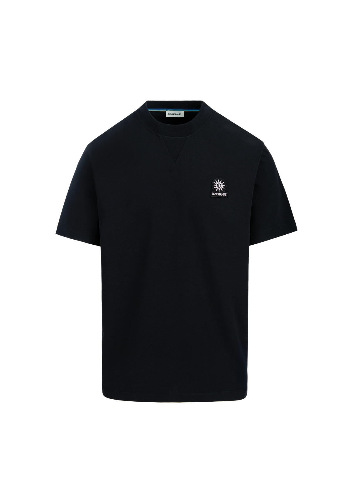 Sandbanks Double Jersey Collegiate T-Shirt - Black