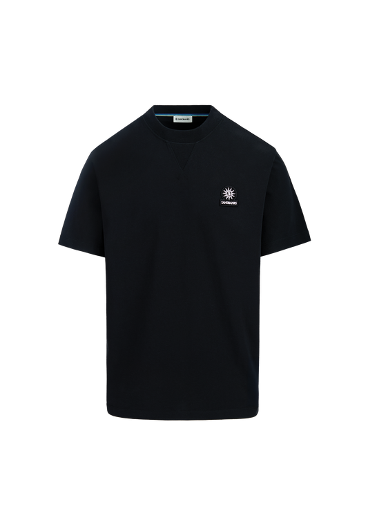 Sandbanks Double Jersey Collegiate T-Shirt - Black