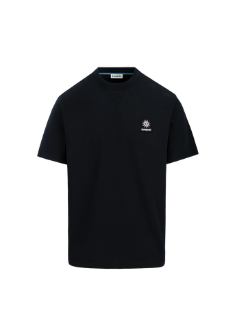 Sandbanks Double Jersey Collegiate T-Shirt - Black