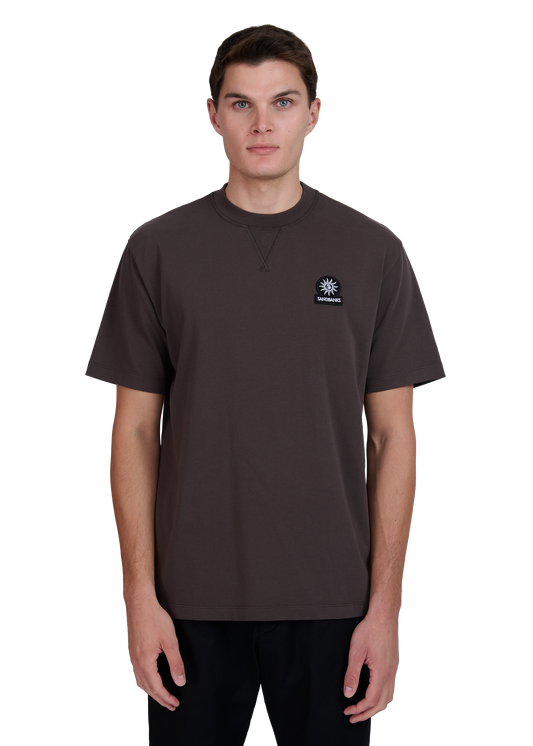 Sandbanks Double Jersey Collegiate T-Shirt - Brown