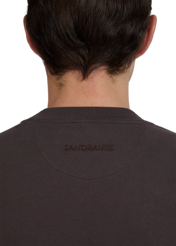 Sandbanks Double Jersey Collegiate T-Shirt - Brown