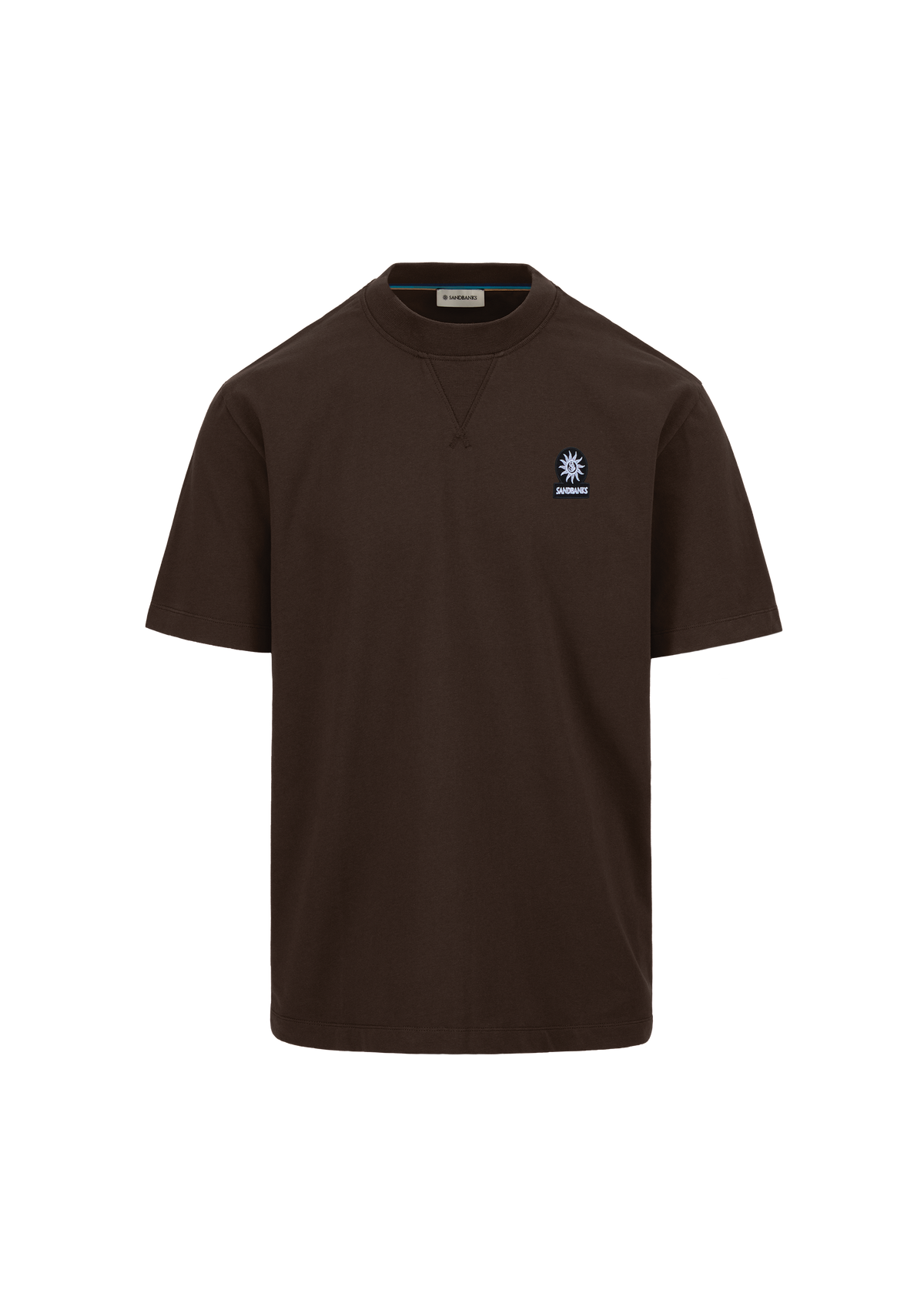 Sandbanks Double Jersey Collegiate T-Shirt - Brown