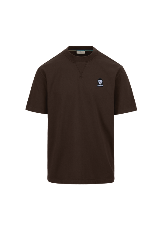 Sandbanks Double Jersey Collegiate T-Shirt - Brown