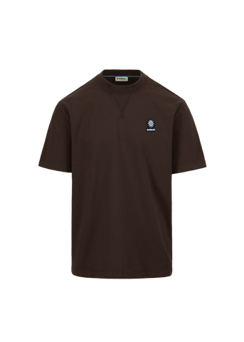Sandbanks Double Jersey Collegiate T-Shirt - Brown