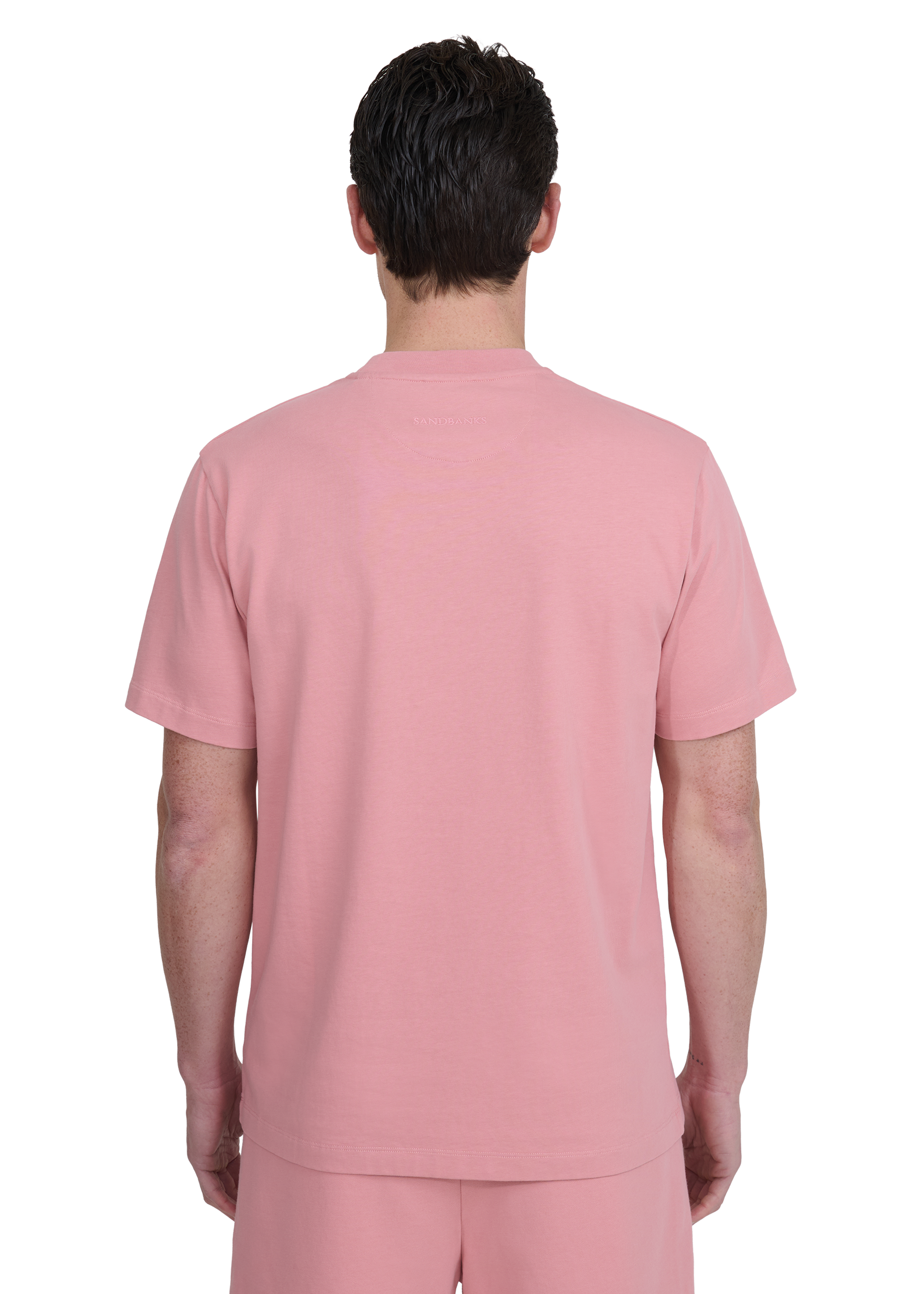 Sandbanks Double Jersey Collegiate T-Shirt - Dusty Pink - Sandbanks