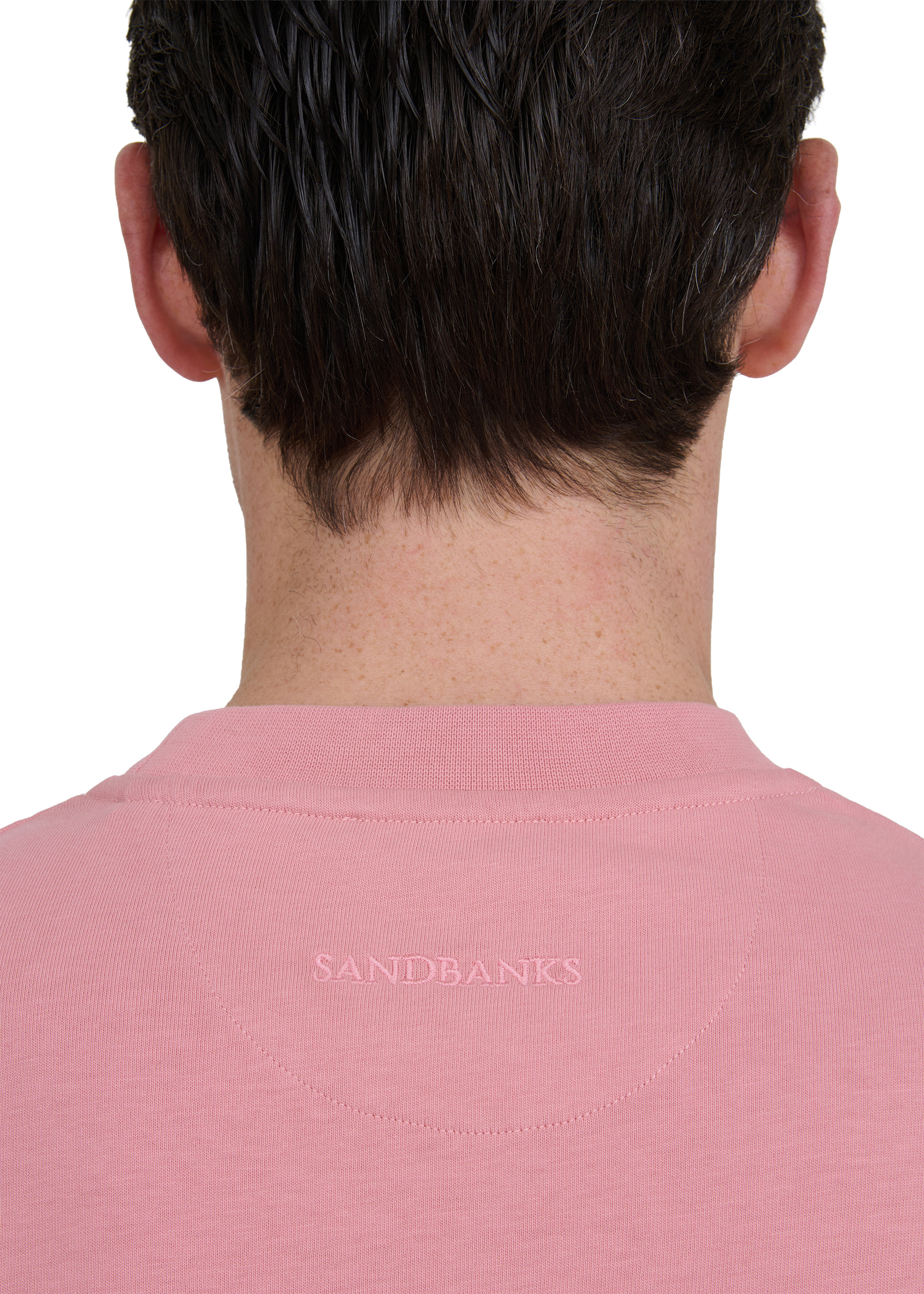 Sandbanks Double Jersey Collegiate T-Shirt - Dusty Pink - Sandbanks