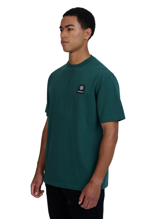 Sandbanks Double Jersey Collegiate T-Shirt - Emerald Green
