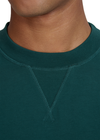 Sandbanks Double Jersey Collegiate T-Shirt - Emerald Green