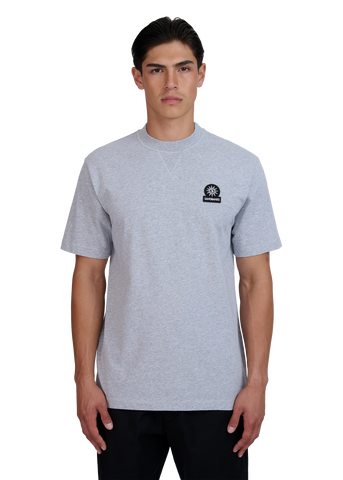 Sandbanks Double Jersey Collegiate T-Shirt - Grey Marl