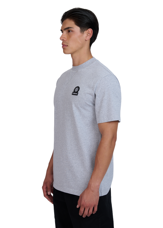 Sandbanks Double Jersey Collegiate T-Shirt - Grey Marl