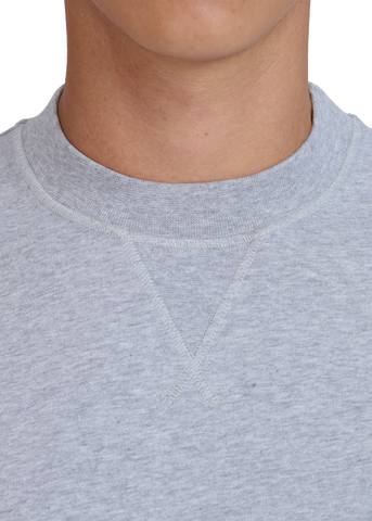 Sandbanks Double Jersey Collegiate T-Shirt - Grey Marl