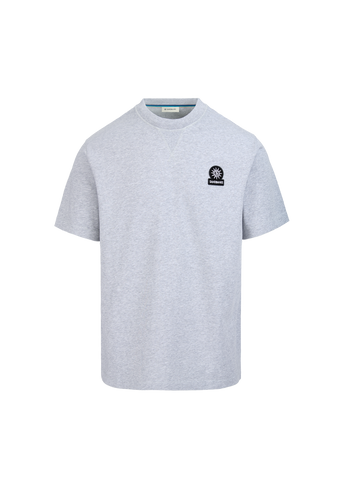 Sandbanks Double Jersey Collegiate T-Shirt - Grey Marl
