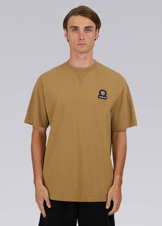 Sandbanks Double Jersey Collegiate T-Shirt - Light Brown