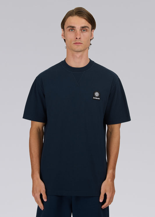 Sandbanks Double Jersey Collegiate T-Shirt - Navy