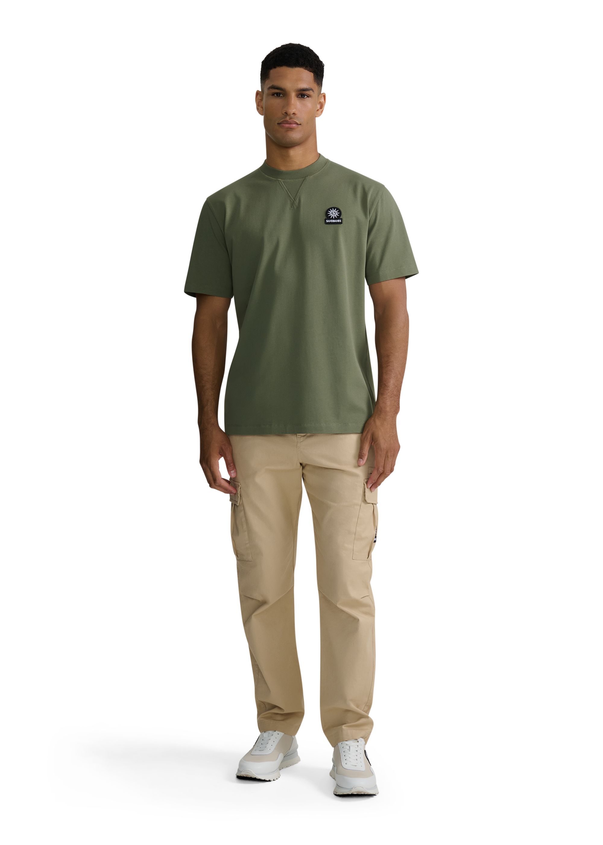 Double Jersey Collegiate T-Shirt - Olive