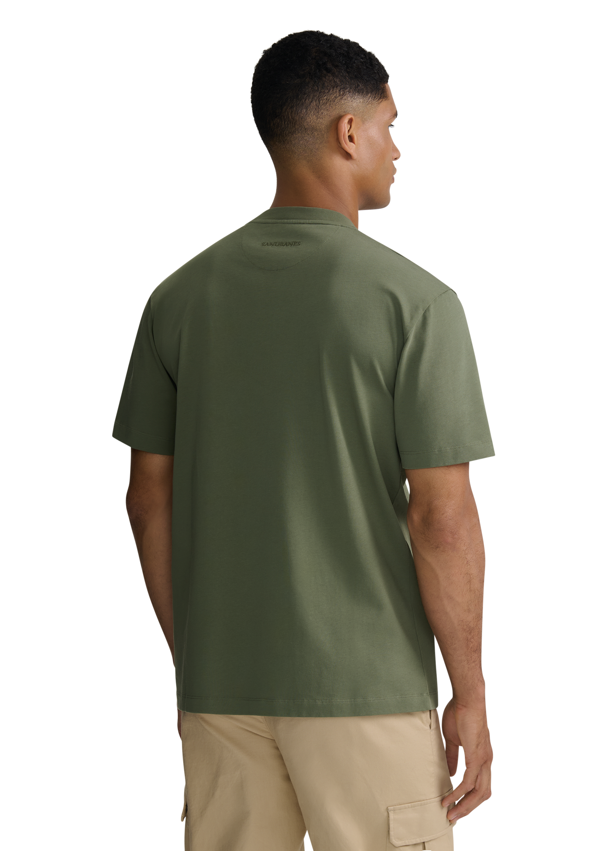 Double Jersey Collegiate T-Shirt - Olive