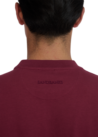 Sandbanks Double Jersey Collegiate T-Shirt - Port