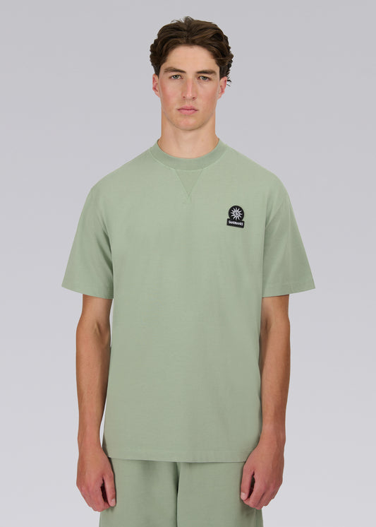 Sandbanks Double Jersey Collegiate T-Shirt- Sage