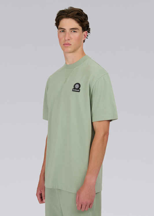 Sandbanks Double Jersey Collegiate T-Shirt- Sage