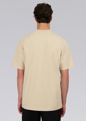 Sandbanks Double Jersey Collegiate T-Shirt- Stone