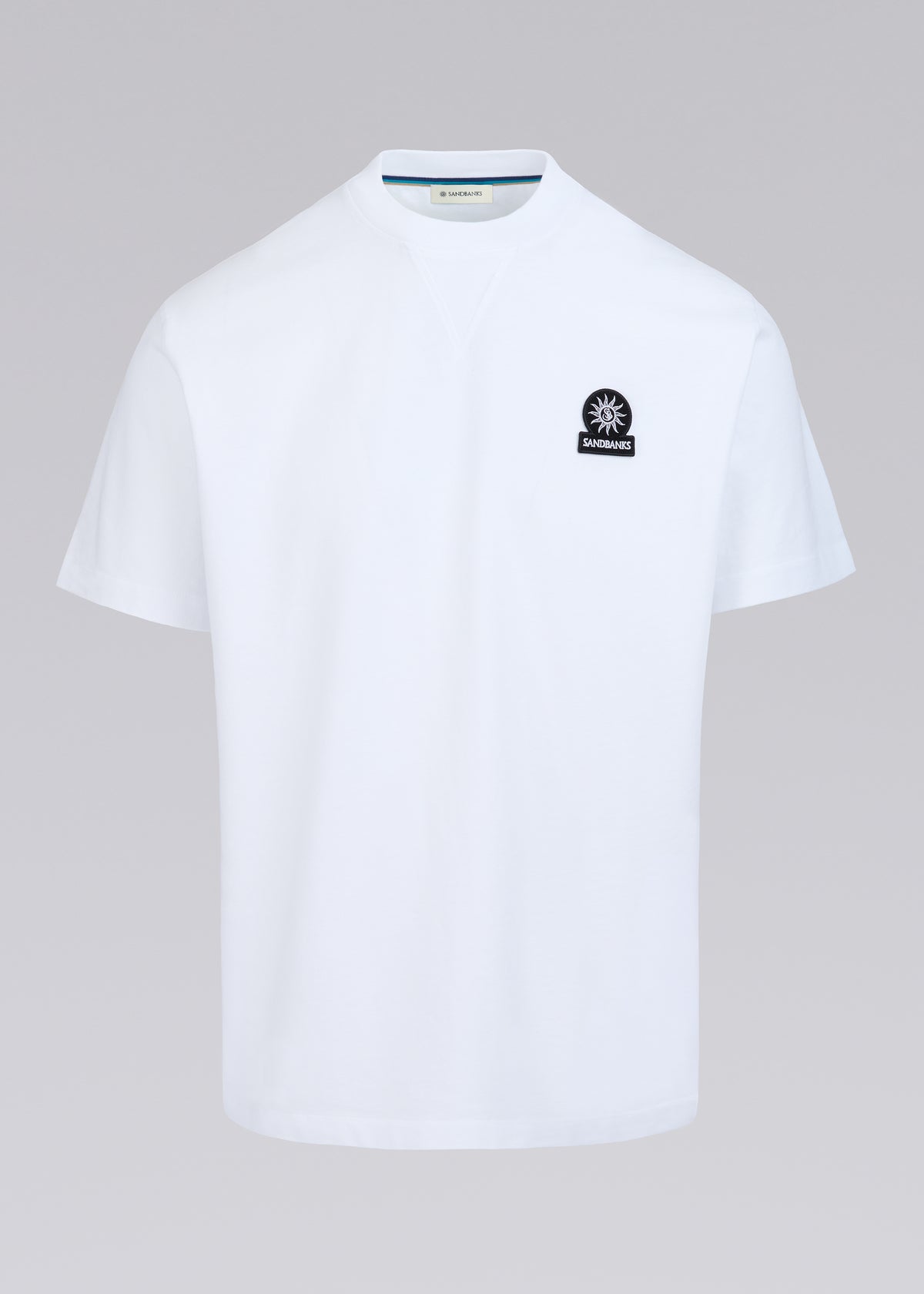 Sandbanks Double Jersey Collegiate T-Shirt - White