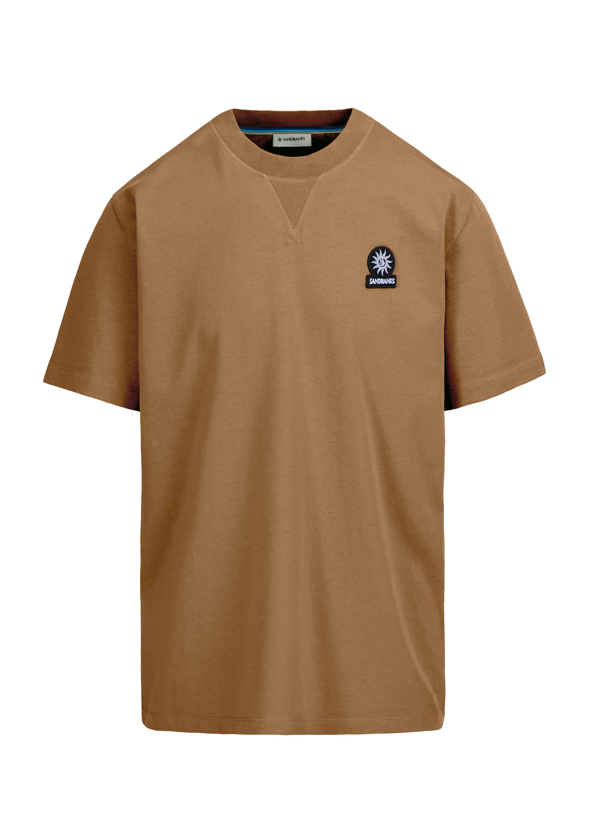Sandbanks Double Jersey Collegiate T-Shirt - Light Brown