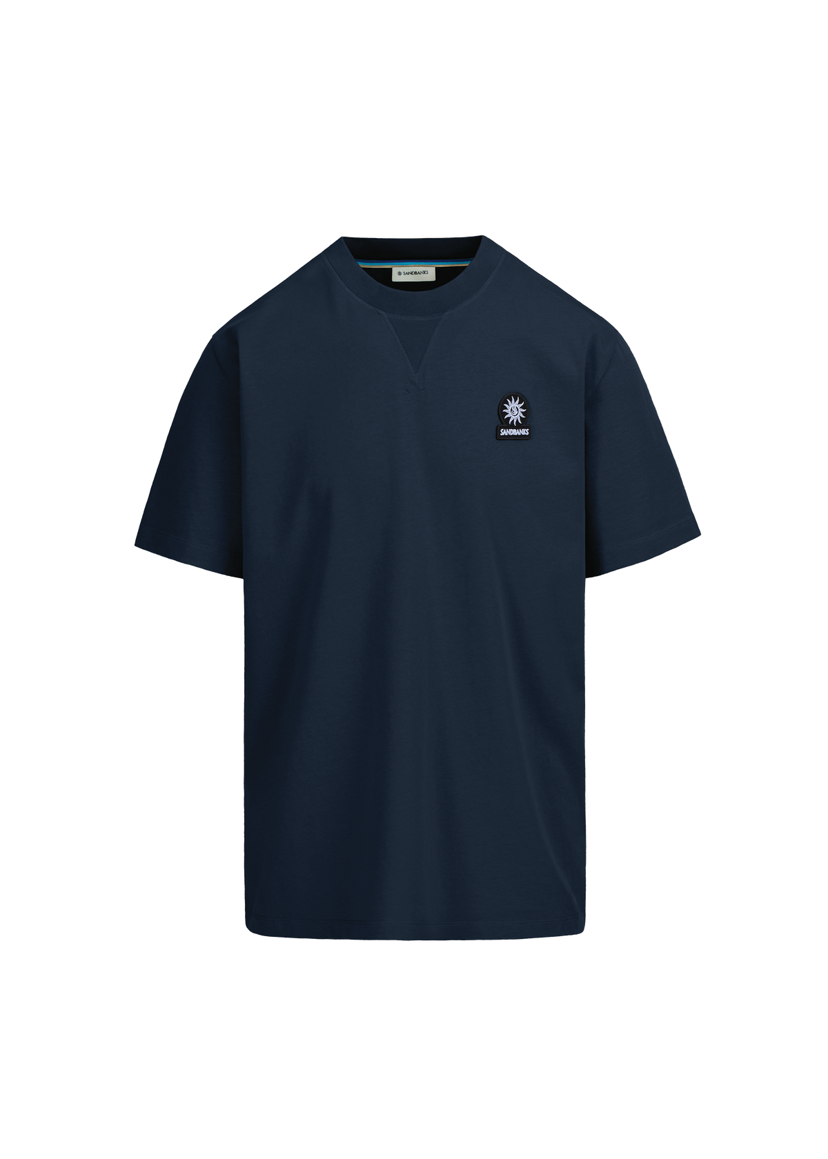 Sandbanks Double Jersey Collegiate T-Shirt - Navy