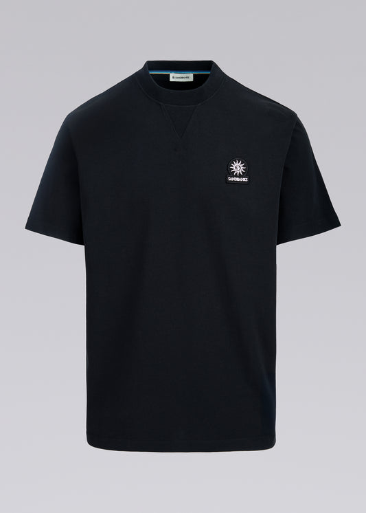Sandbanks Double Jersey Collegiate T-Shirt - Black