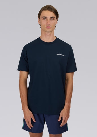 Sandbanks Side Stripe T-Shirt - Navy