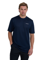 Sandbanks Golf Breathable Jacquard Knit T-Shirt - Navy