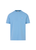 Panel Piped T-Shirt - Dusty Blue