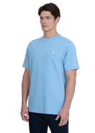 Panel Piped T-Shirt - Dusty Blue