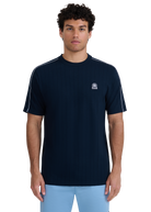 Panel Piped T-Shirt - Navy