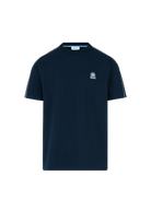Panel Piped T-Shirt - Navy