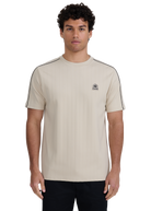 Panel Piped T-Shirt - Stone