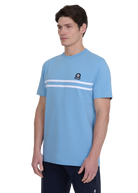 Double Stripe T-Shirt - Dusty Blue